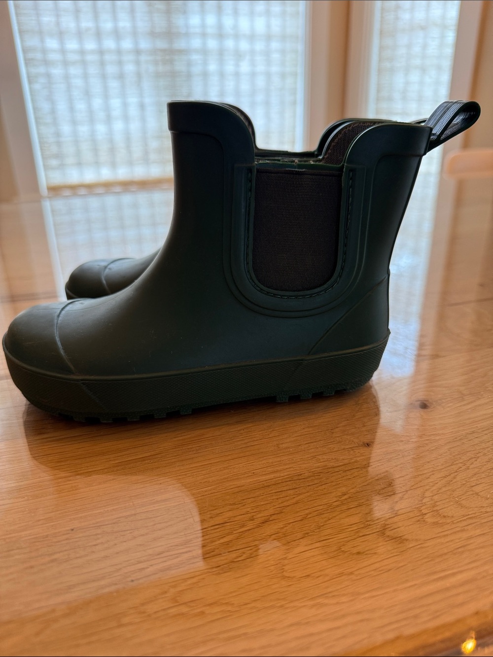 Selling two pairs, Hisea, Hunter, Green, Chelsea style rain, boots size 10 & 11